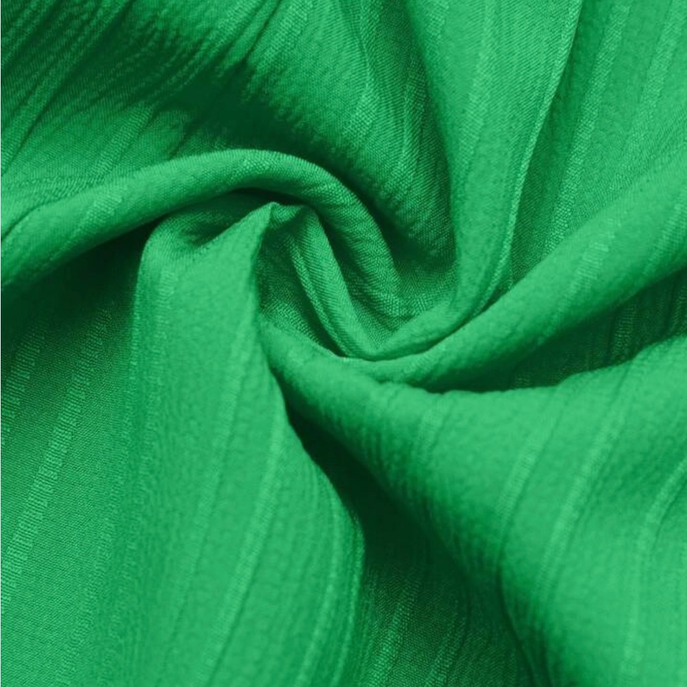 Green Ruffled Tiered Bell Sleeve V-Neck Dress - Picture 5 of 5